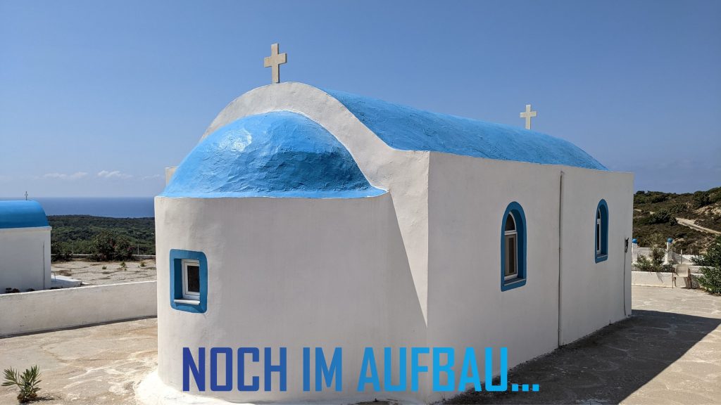 Blau-weiße Kirche