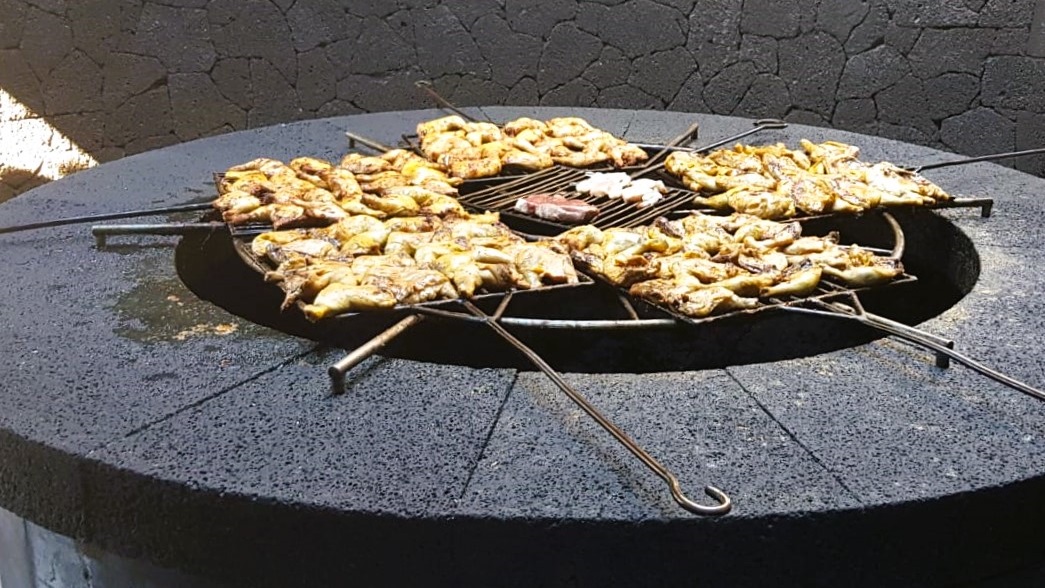 Grillen mit Erdwärme auf Timanfaya