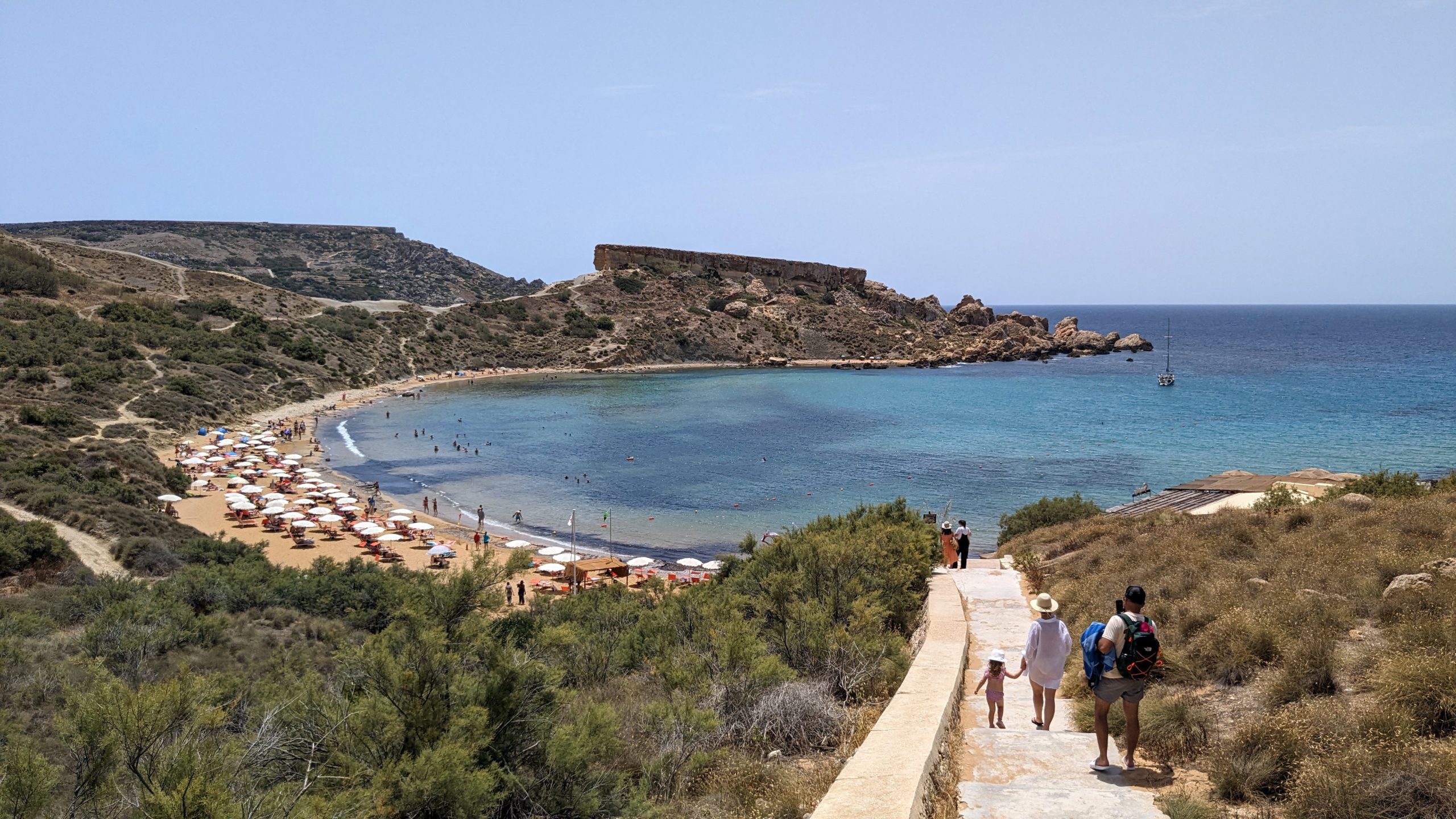 Bild des Strandes Ghajn Tuffieha Bay auf Malta