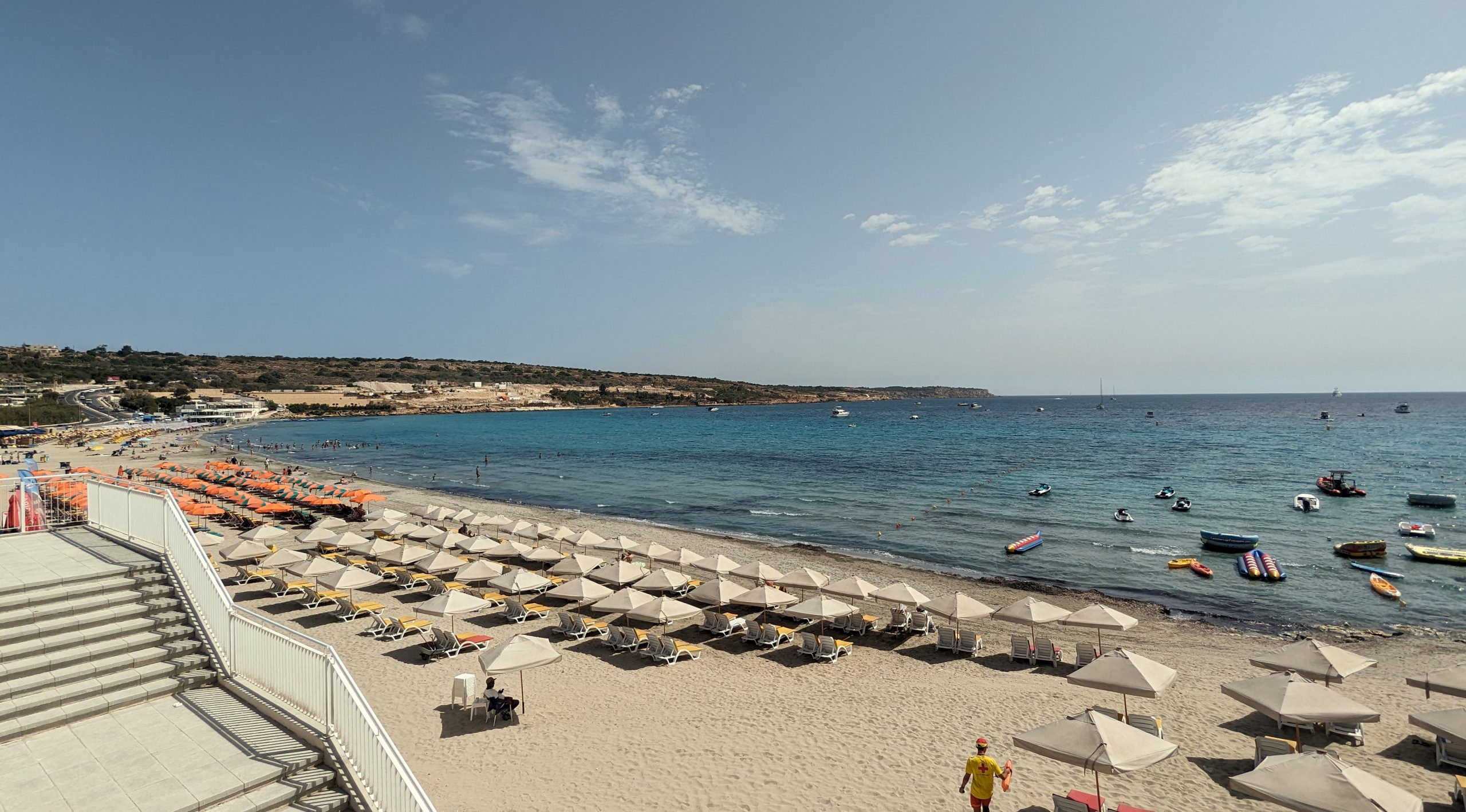 Bild des Strandes Mellieha Bay auf Malta