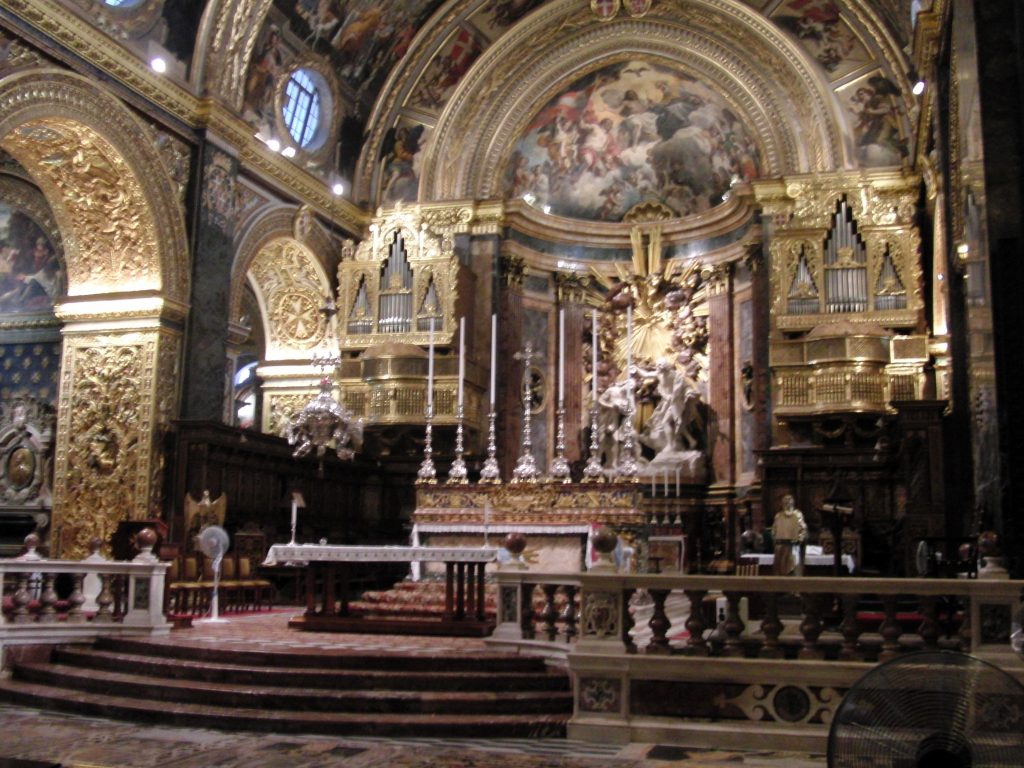 Innenansicht St Johns Cathedral in Valletta auf Malta